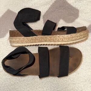 Black Espadrille Sandals